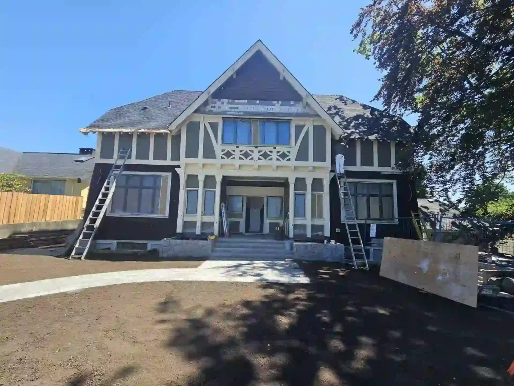 house exterior painting work done