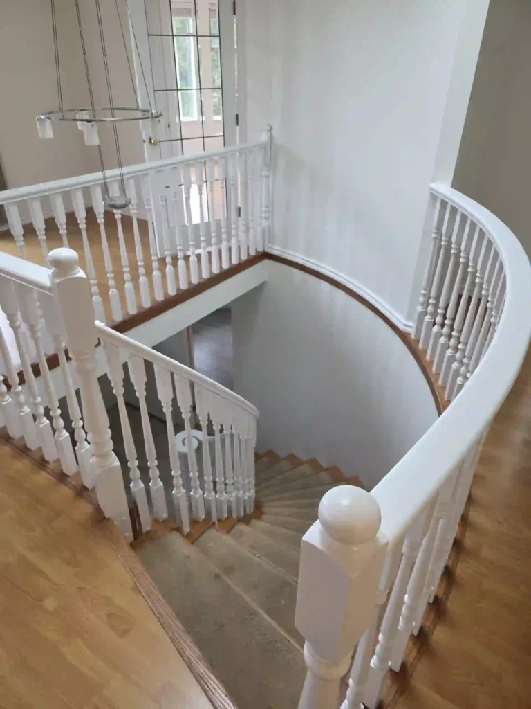 residential interior stairs painting